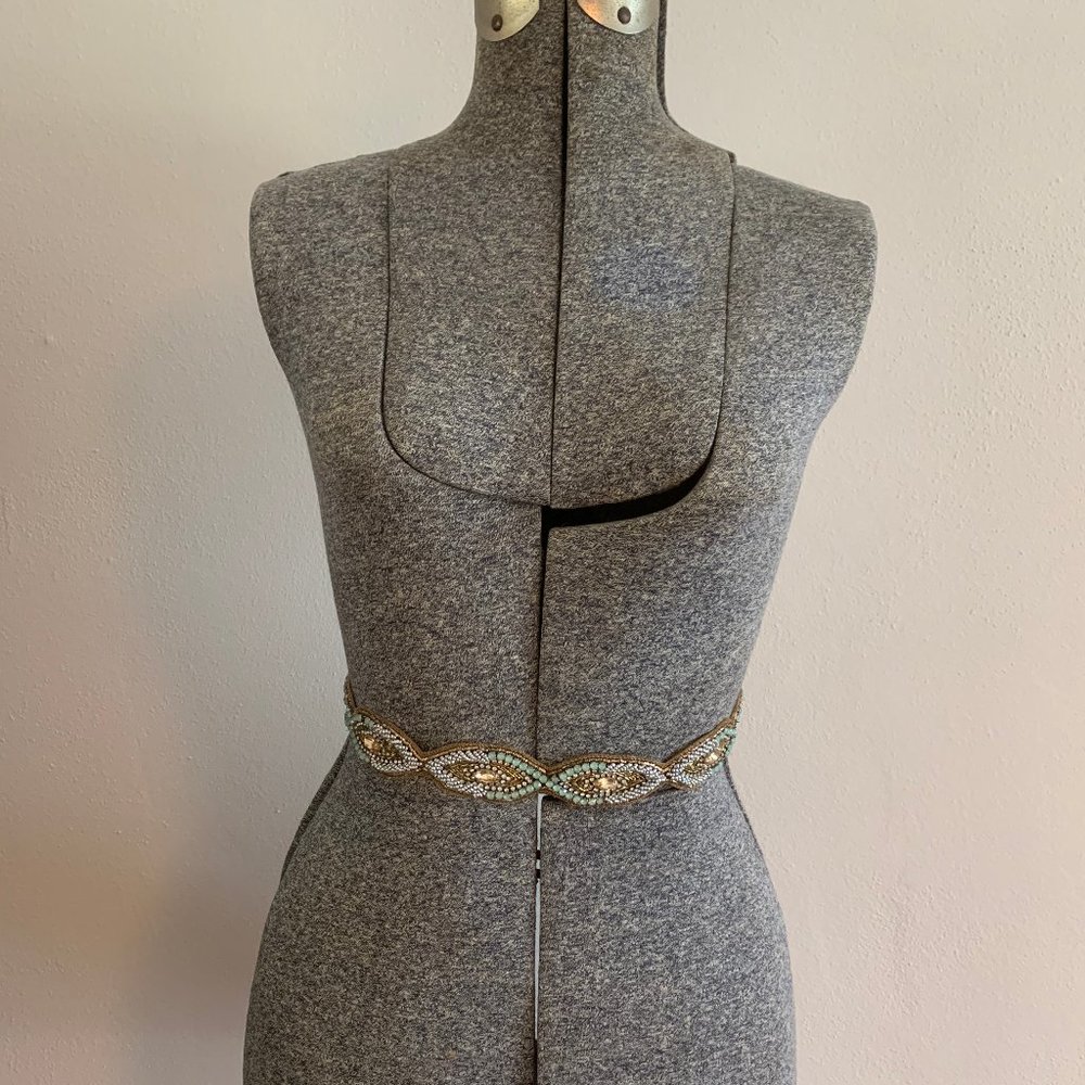 Anthropologie Beaded Belt Sz S